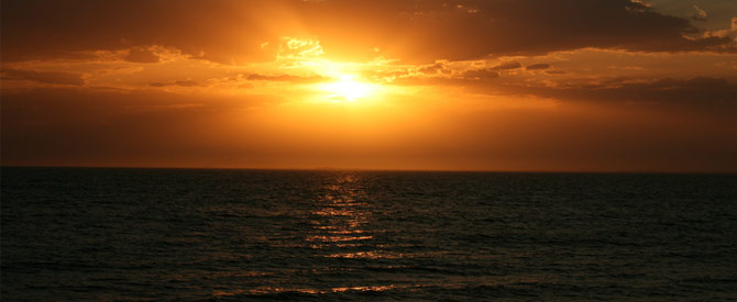 sunrise over ocean