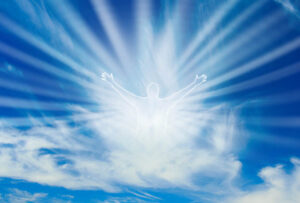 spirit of man in the sky asking fro healing