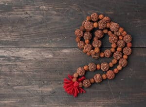 How to recite a mantra using a Rudraksha mala or rosary