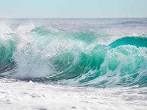 waves and ocean to show how to build a connection with God, the creator